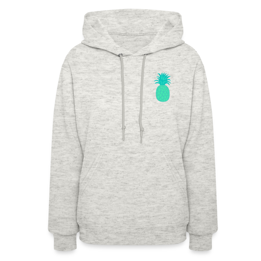 Teal Classic Mascot & Back - heather oatmeal