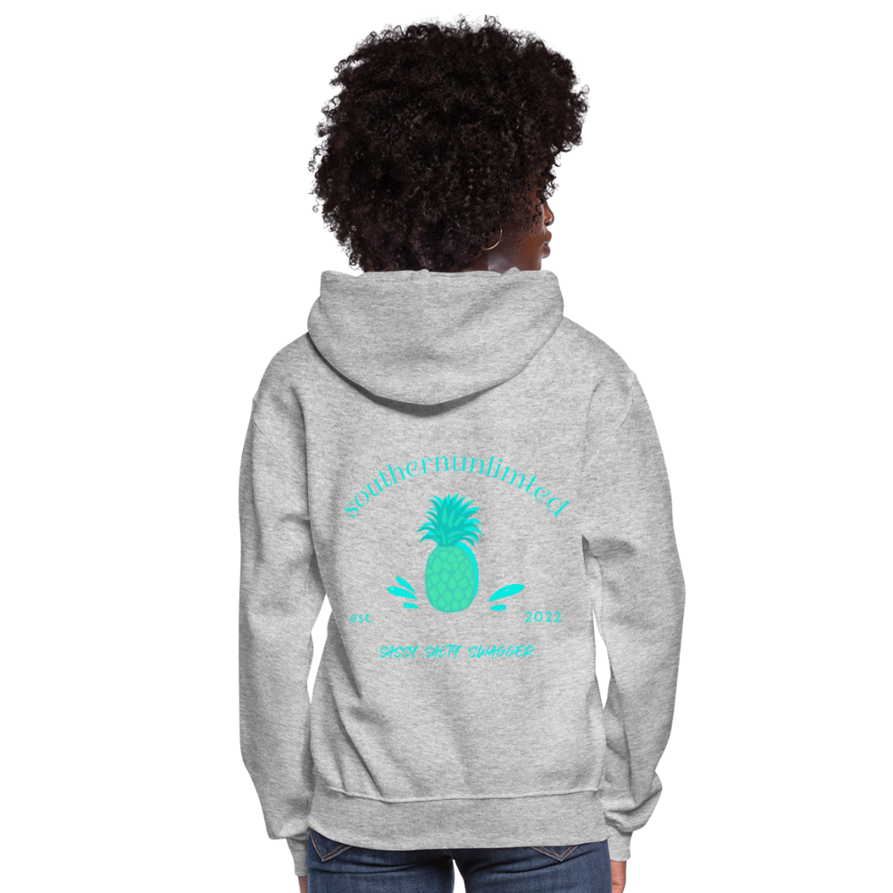 Teal Classic Mascot & Back - heather gray